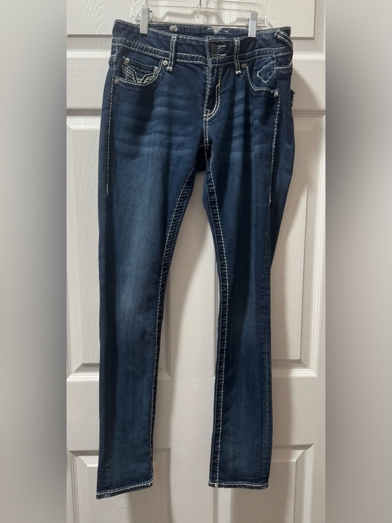 Vigoss Denim - Vigoss Dark Blue Skinny Jeans with Contrast Stitching